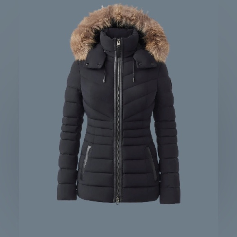 MACKAGE PATSY Agile 360 down jacket with natural fur, Black, XS